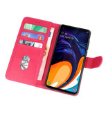 Custodia a portafoglio per Custodia per Samsung Galaxy A60 Pink