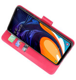 Bookstyle Wallet Cases Hoesje voor Samsung Galaxy A60 Roze