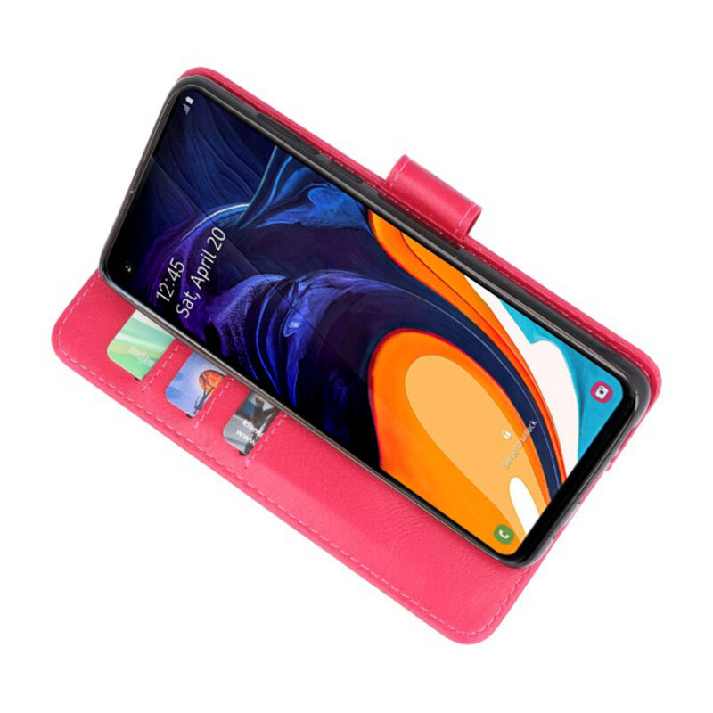Funda Bookstyle Estuches para Samsung Galaxy A60 Rosa