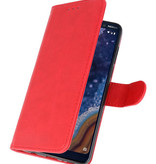 Bookstyle Wallet Taske Etui til Nokia 9 PureView Red