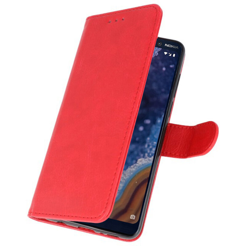 Bookstyle Wallet Taske Etui til Nokia 9 PureView Red