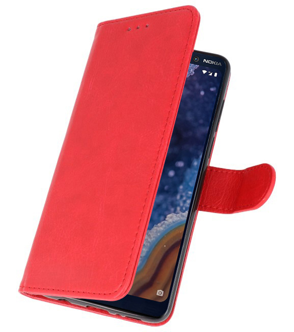 Bookstyle Wallet Taske Etui til Nokia 9 PureView Red