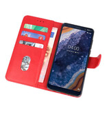 Fundas estilo billetera Bookstyle para Nokia 9 PureView rojo