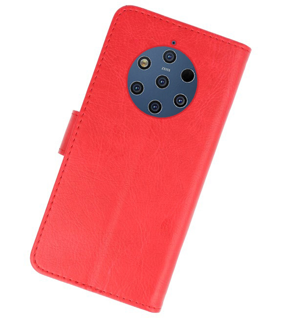 Étui portefeuille Bookstyle Case pour Nokia 9 PureView Red