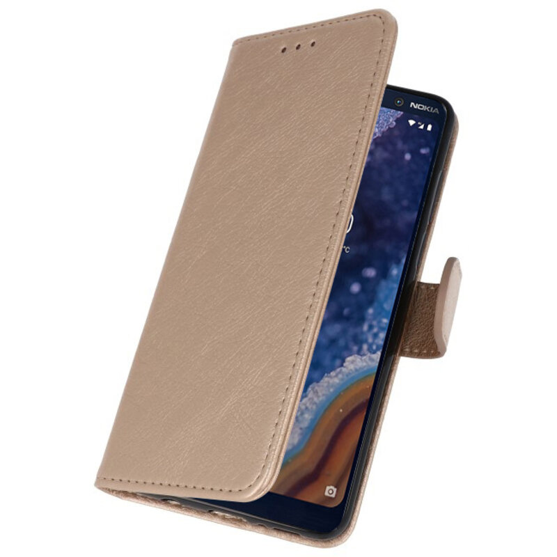 Etuis portefeuille Bookstyle Case pour Nokia 9 PureView Gold