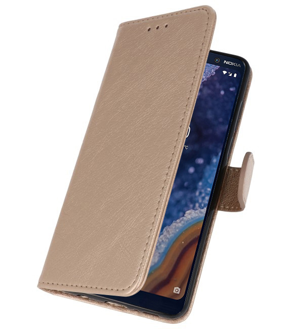 Bookstyle Wallet Cases Case for Nokia 9 PureView Gold