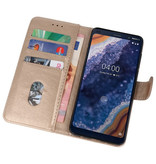 Bookstyle Wallet Cases Hülle für Nokia 9 PureView Gold