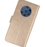 Bookstyle Wallet Taske Etui til Nokia 9 PureView Gold