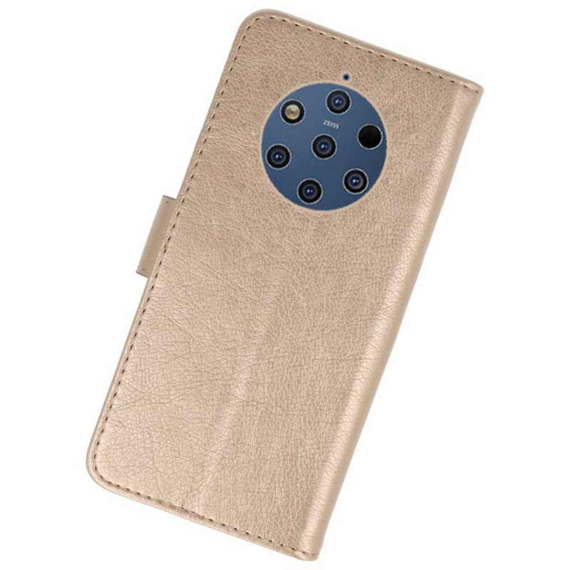Etuis portefeuille Bookstyle Case pour Nokia 9 PureView Gold