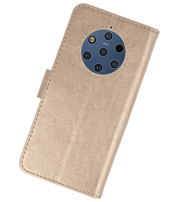 Bookstyle Wallet Cases Hülle für Nokia 9 PureView Gold