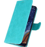 Bookstyle Wallet Taske Etui til Nokia 9 PureView Green