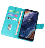 Bookstyle Wallet Taske Etui til Nokia 9 PureView Green