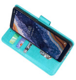 Bookstyle Wallet Taske Etui til Nokia 9 PureView Green