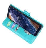 Etuis portefeuille Bookstyle Case pour Nokia 9 PureView Vert