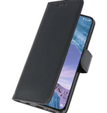 Bookstyle Wallet Cases Hülle für Nokia X71 Schwarz