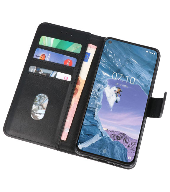 Bookstyle Wallet Taske Etui til Nokia X71 Black
