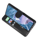 Bookstyle Wallet Cases Hülle für Nokia X71 Schwarz
