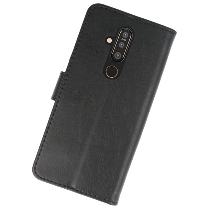 Fundas estilo billetera Bookstyle para Nokia X71 negro