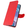 Bookstyle Wallet Cases Hoesje voor Nokia X71 Rood