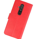 Étui portefeuille Bookstyle Case pour Nokia X71 rouge