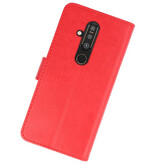 Étui portefeuille Bookstyle Case pour Nokia X71 rouge