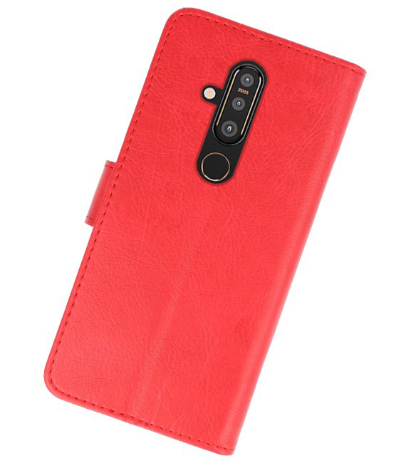 Bookstyle Wallet Cases Hülle für Nokia X71 Red