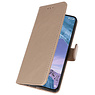 Bookstyle Wallet Cases Hoesje voor Nokia X71 Goud