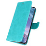 Bookstyle Wallet Taske Etui til Nokia X71 Green