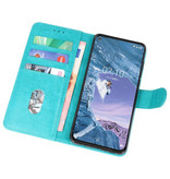 Bookstyle Wallet Taske Etui til Nokia X71 Green