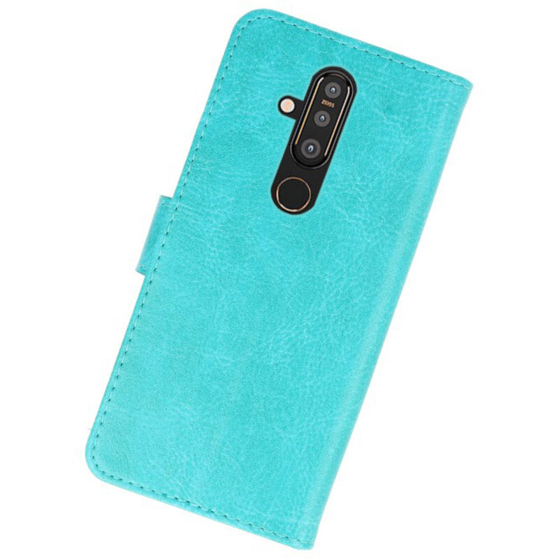 Etuis portefeuille Bookstyle Case pour Nokia X71 Vert