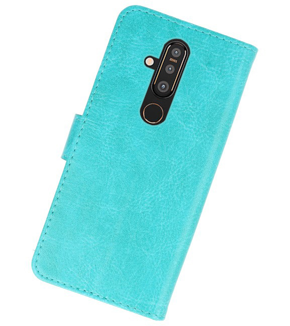 Bookstyle Wallet Cases Hülle für Nokia X71 Green