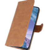 Bookstyle Wallet Cases Hoesje voor Nokia X71 Bruin