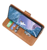 Bookstyle Wallet Taske Etui til Nokia X71 Brown