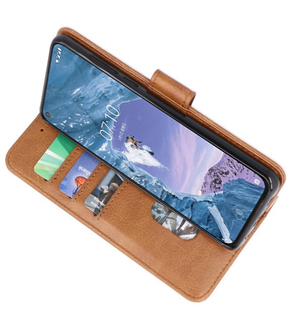 Bookstyle Wallet Cases Case for Nokia X71 Brown