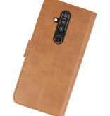 Bookstyle Wallet Taske Etui til Nokia X71 Brown