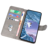 Etuis portefeuille Bookstyle Case pour Nokia X71 Gris