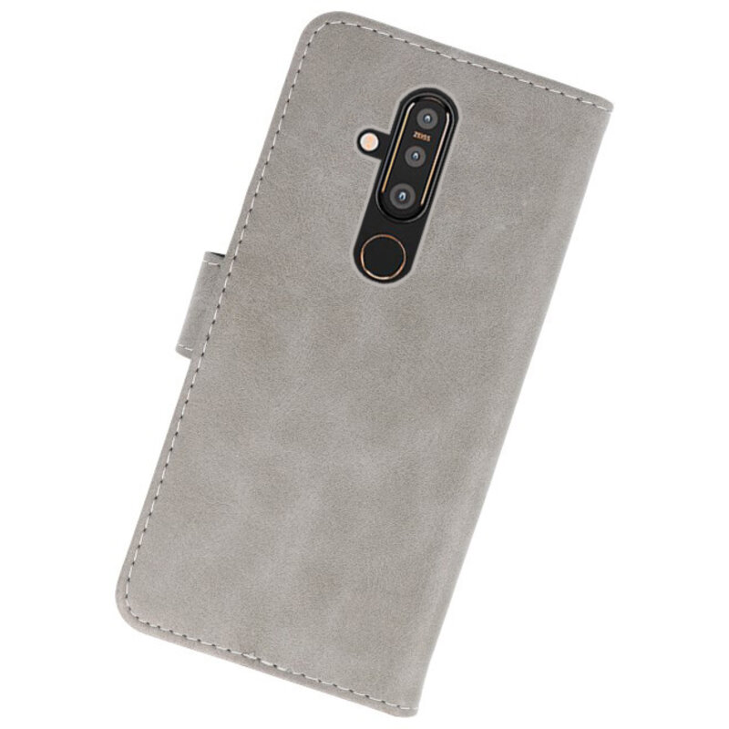 Bookstyle Wallet Cases Case for Nokia X71 Gray