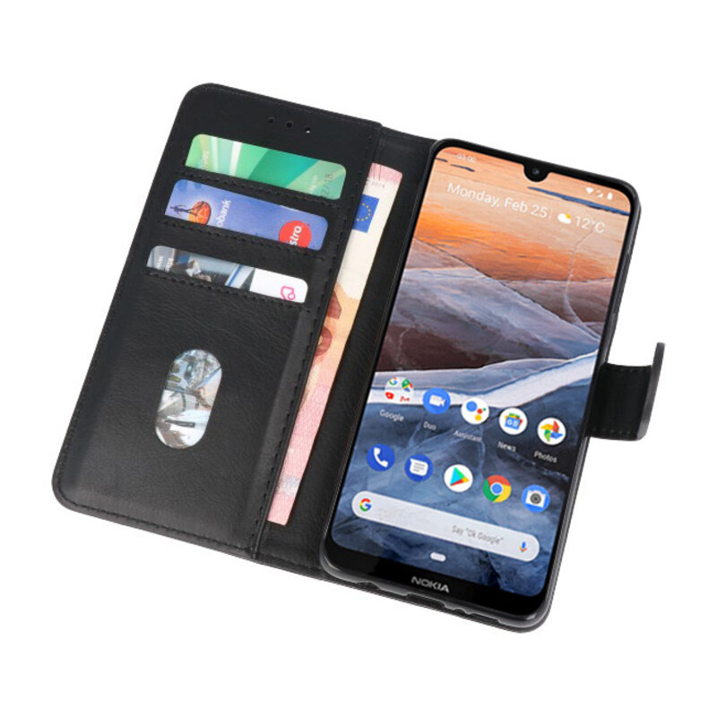 Étui portefeuille Bookstyle Case pour Nokia 3.2 noir