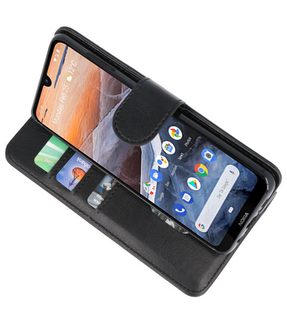 Bookstyle Wallet Taske Etui til Nokia 3.2 Black