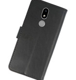 Bookstyle Wallet Cases Hoesje voor Nokia 3.2 Zwart