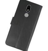Bookstyle Wallet Cases Hülle für Nokia 3.2 Schwarz