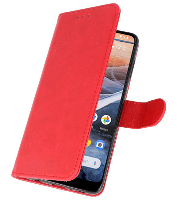 Funda Bookstyle Estuches para Nokia 3.2 Rojo
