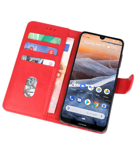 Bookstyle Wallet Cases Case for Nokia 3.2 Red