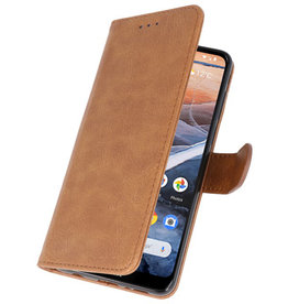 Bookstyle Wallet Taske Etui til Nokia 3.2 Brown