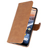 Bookstyle Wallet Taske Etui til Nokia 3.2 Brown