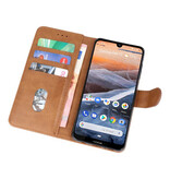 Étuis portefeuille Bookstyle Case pour Nokia 3.2 Brown