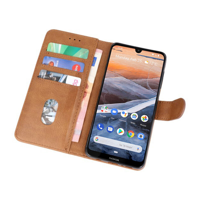 Bookstyle Wallet Cases Case for Nokia 3.2 Brown