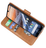 Bookstyle Wallet Cases Hoesje voor Nokia 3.2 Bruin