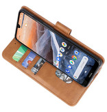 Bookstyle Wallet Cases Hülle für Nokia 3.2 Braun
