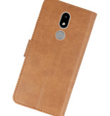 Étuis portefeuille Bookstyle Case pour Nokia 3.2 Brown